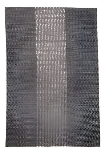 Set X6 Individuales De Mesa Tejido 30x45 Premium Babymovil Color Lineas Gris