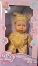 Juguete Muñeca Bebote Tiny Disfraz Jirafa 22cm Articulada - Imagen 3