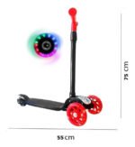 Monopatín 3 Ruedas Infantil Niños Freno Luz Colores Color Celeste - Imagen 6