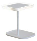 Espejo Maquillaje Con Pie Luz Led Tactil Plegable Usb Marco Blanco - Imagen 2