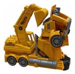 Juguete Auto Transformers Sonidos Luz Bombero Excavadora - Imagen 2