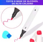 Marcadores Fibrones Resaltadores Doble Punta Con Estuche X12 - Imagen 6