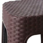 Banqueta Banquito Apilable Símil Ratan Plástico X4 Babymovil - Imagen 11