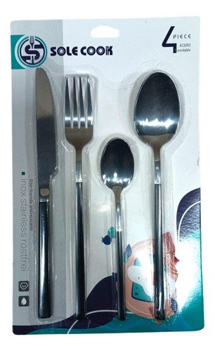Juego Cubiertos Set X4 Pcs Modernos