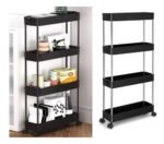 Carrito Organizador De Cocina Angosto Con 4 Estantes Ruedas - Imagen 6