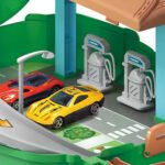 Juguete Pista Autos Mochila Policia Bombero Construccion Color Verde - Imagen 4