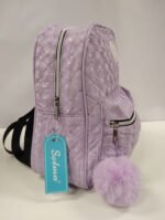 Mochila Chica Urbana Puffer Nena Mujer Tornasolada