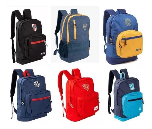 Mochila Escolar Urbana Club Colegio Afa Argentina River Boca