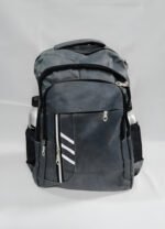 Mochila Clasica Estilo Escolar 46x31x14 Reforzada Urbana Color Gris Oscuro Diseño De La Tela Liso - Imagen 2