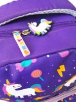 Mochila Escolar Pratys Unicornio Violeta Con Cartuchera Impermeable Estampado Unicornio - Imagen 4