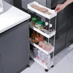 Carrito Organizador De Cocina Angosto Con 4 Estantes Ruedas - Imagen 12