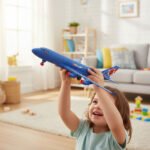 Juguete Avion De Pasajeros A Friccion Spiderman 40cm Color Azul - Imagen 5