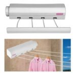 Tender Retráctil Tendedero Extensible Pared Ropa 4 Lineas - Imagen 3