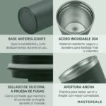 Vaso Con Sensor 500 Ml Acero Inoxidable Tapa - Imagen 8