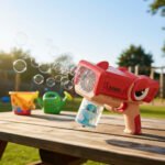 Burbujero Dino Pistola Burbujas Para Bebés 3+ Años - Imagen 3