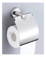 Porta Rollo Papel Higiénico Kemu Acero Inoxidable Pared Con Tapa - Imagen 2