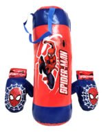 Bolsa De Boxeo Sebigus Con Guantes Infantil Spiderman Color Rojo