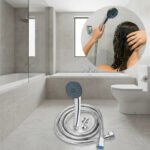 Duchador De Mano Cromado Lluvia Soporte Y Flexible 1,20m - Imagen 2