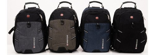 Mochila Antirrobo Con Candado Porta Notebook Reforzada Color Verde Diseño De La Tela Liso