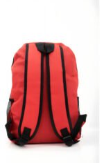 Mochila Escolar Urbana Reforzada Zaki Rojo 40x28x10 Poliester Bolsillos Liso - Imagen 4