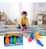 Juego De Bolos Infantil Fun Play Pro Set 3+ Bowling 6 Pinos Pro Set Bowling - Imagen 4
