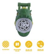 Juguete Burbujero Pistola Automatico Dinosaurio Tiburon - Imagen 3