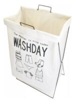 Canasto Organizador Ropa Sucia Plegable Cesto Estructura - Imagen 7