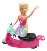 Muñeca Poppi Kiara Con Moto Accesorios 28cm Articulada