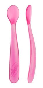 Cuchara Blanda Silicona Bebe 6m+ Softly Spoon X2 Chicco - Imagen 2