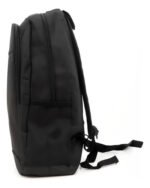 Mochila Escolar Viaje Porta Notebook 3 Cierres 40x25x18 Color Negro Diseño De La Tela Liso - Imagen 4