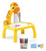 Mesa Didactica Con Proyector Dibujo Infantil Fibras Colorear Color Jirafa