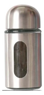 Set X12 Especieros Saleros Frascos Acero Inoxidable Y Vidrio - Imagen 2