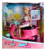 Muñeca Poppi Kiara Con Moto Accesorios 28cm Articulada - Imagen 4