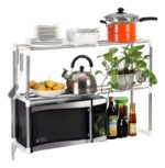 Rack Estante Organizador Microondas Multiusos Cocina Estante Blanco - Imagen 2