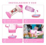 Juguete Pistola Bazuca Lanza Burbujero Burbujas Tiny - Imagen 9