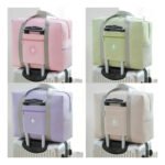 Bolso Plegable Viaje Impermeable Resistente Carry On Color Celeste Liso - Imagen 9