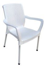 Silla Plastica Apilable Malbec X4 Reforzada Patas Aluminio - Imagen 10