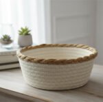 Set X3 Canasta Decoracion Organizador Multiuso Fibra Natural - Imagen 6