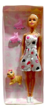 Muñeca Sebigus Tiny Mascota Fashionista Articulada Con Perrito Y Peine - Imagen 5