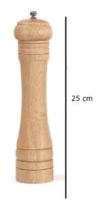 Molinillo Pimentero 25 Cm Muela Acero Cocina Gourmet  Ms - Imagen 2