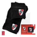 Juego Toalla Toallon Bordado 100% Algodon Futbol River Boca - Imagen 13