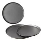 Pizzera Antiadherente Teflón Ms 26cm Redonda Para Pizza Apta Lavavajillas Negro