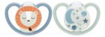 Set 2 Chupetes Bebe Space Nuk Luminoso 0-6m 6-18m Babymovil - Imagen 11