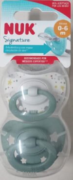 Set 2 Chupetes Bebe Nuk Signature Estuche 0-6 6-18 Meses - Imagen 4