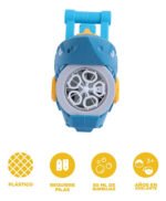 Juguete Burbujero Pistola Automatico Dinosaurio Tiburon - Imagen 8