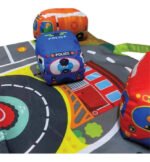 Manta Alfombra Anti Golpes Bebe Pista Carreras 9 Autitos - Imagen 6