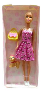 Muñeca Sebigus Tiny Mascota Fashionista Articulada Con Perrito Y Peine - Imagen 3