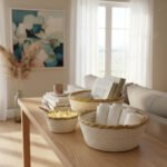 Set X3 Canasta Decoracion Organizador Multiuso Fibra Natural - Imagen 2