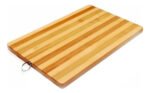 Tabla Madera Bambu Rayada Rectangular 26x36 Picada Bandeja