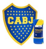 Toallon Playero Escudo Boca River 140x165cm Grande Babymovil - Imagen 4